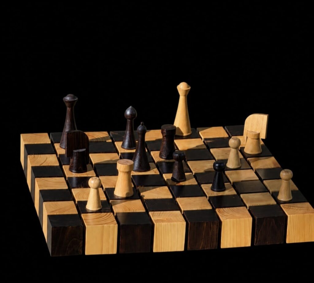 Echiquier jeu de stratégie et objet déco